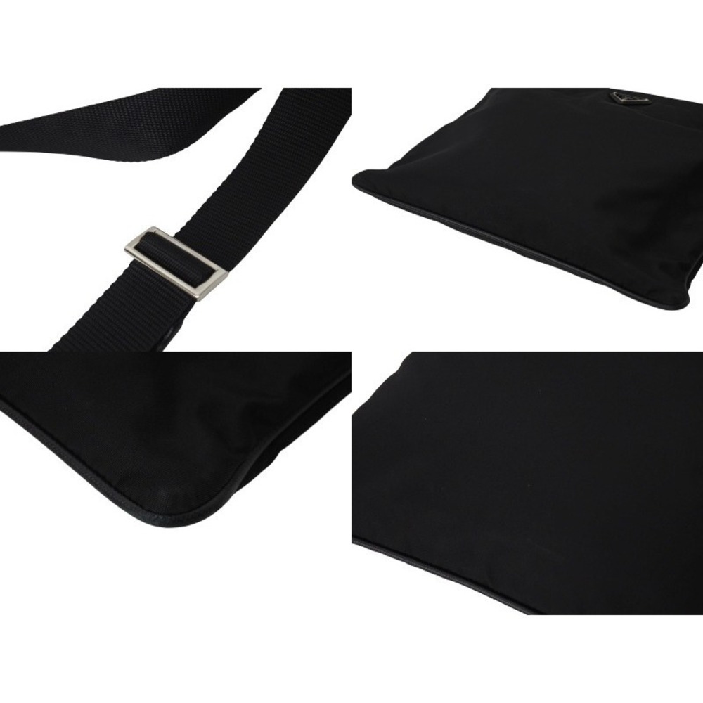 Prada Black Black Shoulder Bag Nero Logo - Picture 5 of 8